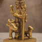 Lord Shiva with Nandi Showpiece | Polished Brass Finish