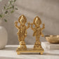 Lord Venkateswara & Goddess Padmavati Showpiece | Polished Brass Finish