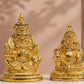 Brass Kubera Lakshmi Idol Set | Lord Kubera & Goddess Lakshmi Murti