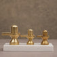 Brass Shivling Idol (Set of 3 Sizes)
